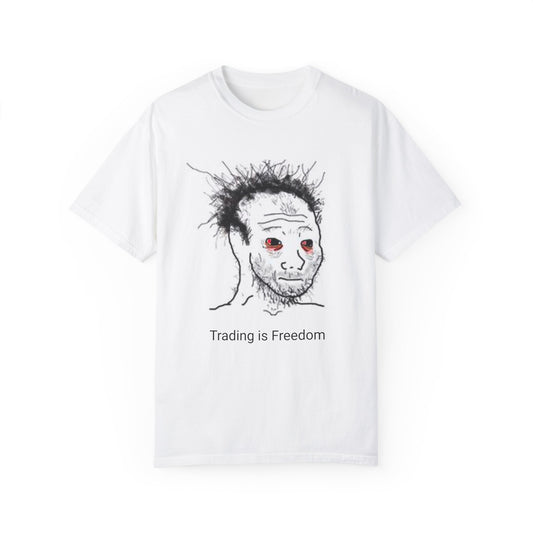 Unisex Garment-Dyed T-Shirt | Trading is Freedom Graphic Tee